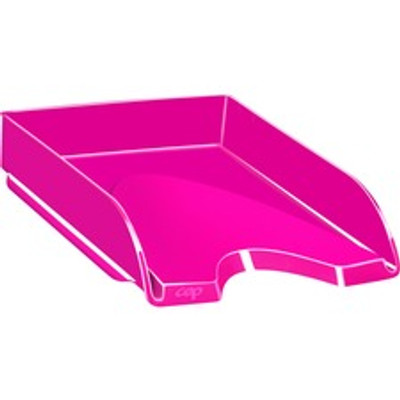 CEP Letter Tray - 450 x Sheet - 2.60" Height x 10.12" Width x 13.70" Depth - Front Cut-out, Stackable, Shock Resistant - Pretty Pink - Polystyrene - 1 Each