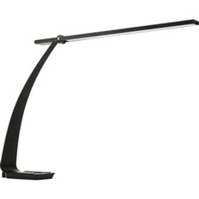 Lorell Dimmer 8-watt LED Desk Lamp - 17.8" Height x 4.1" Width - 8 W LED Bulb - Desk Mountable - Black - for Home, Office, School