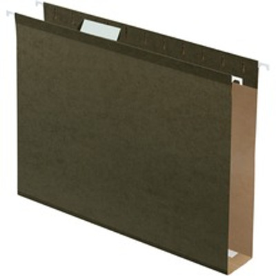 Pendaflex Letter Recycled Hanging Folder - 8 1/2" x 11" - 400 Sheets Capacity - Standard Green - 1% Recycled - 25 / Box