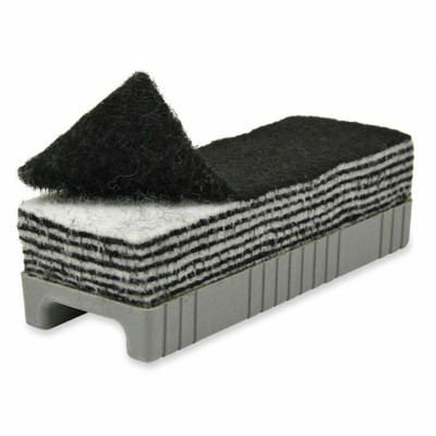 Creativity Street 12-N-1 Whiteboard Eraser - 2.25" Width x 5.75" Length - Black, White - Plastic - 1 Each
