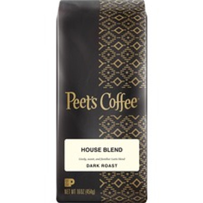 Peet's Coffee&trade; Whole Bean House Blend Coffee - Dark - 16 oz - Whole Bean - 1 Each