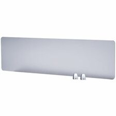 Boss 45" Privacy Panel, Plexiglass - 15.6" Height x 45" Width x 0.2" Depth - Material: Plexiglass - Finish: Silver - 1 Each