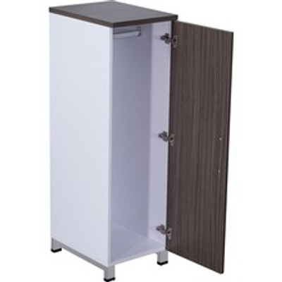 Boss Simple System 16 x 21 Wardrobe - 51" Height x 16" Width x 21" Depth - Finish: Driftwood, White - 1 Each