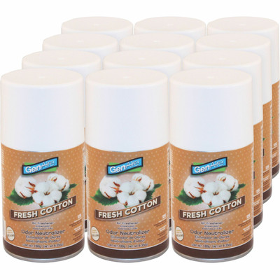 Impact Metered Air Freshener Spray - Aerosol - 6000 ft³ - 6.4 fl oz (0.2 quart) - Linen Fresh - 30 Day - Odor Neutralizer, Residue-free - 12 / Carton