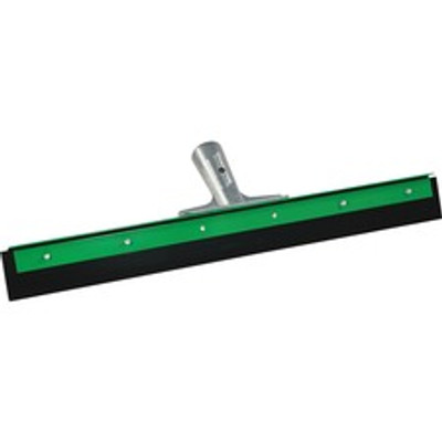 Unger AquaDozer Heavy Duty Straight Floor Squeegee - Zinc Alloy Handle18" Length - Heavy Duty, Long Lasting - Green - 6 / Carton