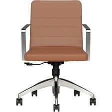 9 to 5 Seating Diddy 2450 Executive Chair - Taupe Seat Color - Foam Seat Material - Taupe Back Color - Foam Back Material - 5-star Base - 1 Each