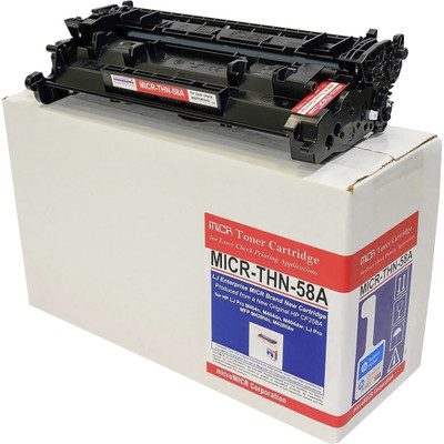 microMICR MICR Laser Toner Cartridge 58A (CF258A) - Black - 1 Each - 3000 Pages