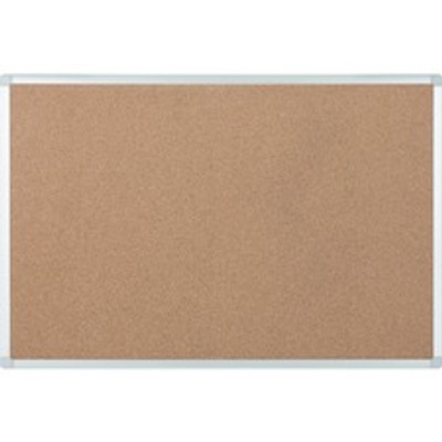 MasterVision Ayda Cork Bulletin Board - 0.50" Board Height x 24" Board Width x 36" Board Depth - Cork Surface - Self-healing, Durable, Resilient, Heavy-gauge - Aluminum Frame - 24" Height x 36" Width x 0.5" Depth - 1 Each