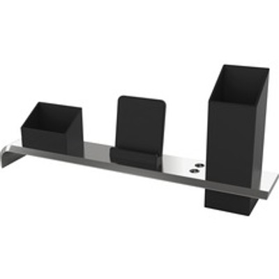 Artistic Strategic Desktop Organizer - 4.3" Height x 13.4" Width x 3" Length - Desktop - Black - Plastic - 1 Each