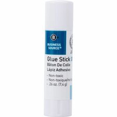 Business Source Glue Stick - 0.26 oz - White - 30 / Box