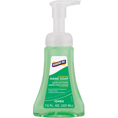 Genuine Joe Fresh Floral Foaming Hand Soap - Fresh Floral Scent - 7.50 fl oz - Hand - Green - Rich Lather, Pleasant Scent - 1 Each