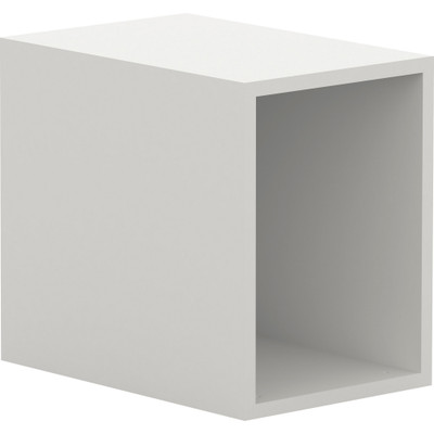 Lorell White Single Cubby Storage Base Adder Unit - 11.75" Width x 17.75" Depth x 15.75" Height - White - 1 Each