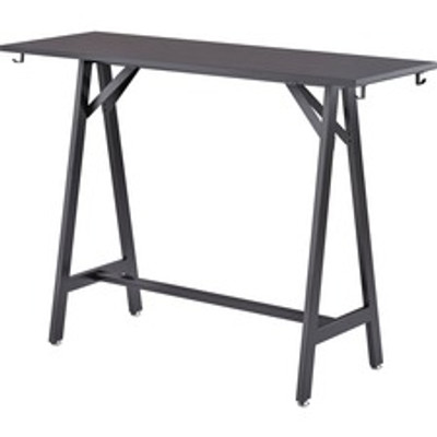 Safco Spark Teaming Table Standing-height Tabletop - Black Rectangle Top - 60" Table Top Length x 20" Table Top Width x 1" Table Top Thickness - Assembly Required - Multi - High Pressure Laminate (HPL) Top Material - 1 Each