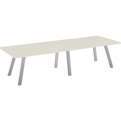 Special-T 42x108 AIM XL Conference Table - Laminated Top - 108" Table Top Width x 42" Table Top Depth - 29" Height - Assembly Required - Crisp Linen - 1 Each