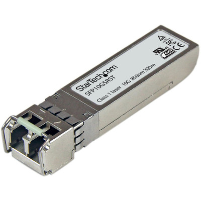 StarTech.com Cisco FET-10G Compatible SFP+ Transceiver Module - 10GBase-USR - For Optical Network, Data Networking - 1 x LC 10GBase-USR Network - Optical Fiber - Multi-mode - 10 Gigabit Ethernet - 10GBase-USR - Hot-swappable - 1 Each