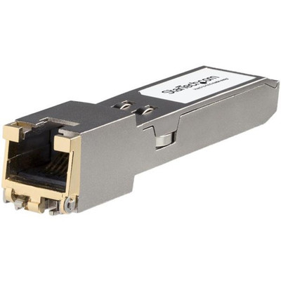 StarTech.com HP JL563A Compatible SFP+ Transceiver Module - 10/100/1000/10000 - For Data Networking - 1 x RJ-45 10GBase-T LAN - Twisted Pair10 Gigabit Ethernet - 10GBase-T - Hot-swappable - 1 Each