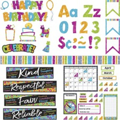 Trend Color Harmony Decorative Bulletin Board Set - Learning Theme/Subject - Calendar Shape - Durable, Wear Resistant, Tear Resistant - 17.50" Height x 23.25" Width x 18" Length - Multicolor - Card Stock - 1 / Set