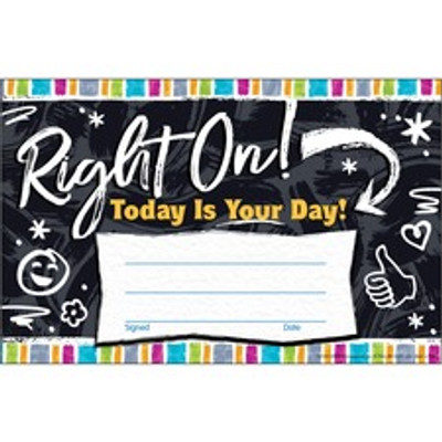 Trend Harmony Right On! Recognition Award - 5.5" Width x 0.3" Length - Multicolor - 30 / Pack