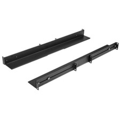 StarTech.com 1U Server Rack Rails With Adjustable Mounting Depth - For LAN Switch, Patch Panel, Server, UPS - 1U Rack Height - Rack-mountable - Black - Cold-rolled Steel (CRS)