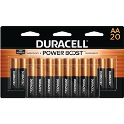 Duracell Coppertop Alkaline AA Battery 20-Packs - For Multipurpose - AA - 1.5 V DC - 20/Pack - 12 / Carton