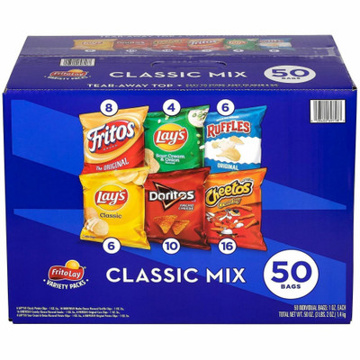 Frito-Lay Chips - Assorted - 1 oz - 50 / Box