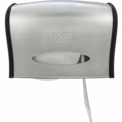 Solaris Paper Jumbo Bath Tissue Dispenser - Roll Dispenser - 10.5" Height x 14.9" Width x 5.5" Depth - Stainless Steel - 1 Each