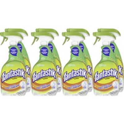 fantastik&reg; All-Purpose Disinfectant Spray - 32 fl oz (1 quart) - Fresh Scent - Green - 8 / Carton