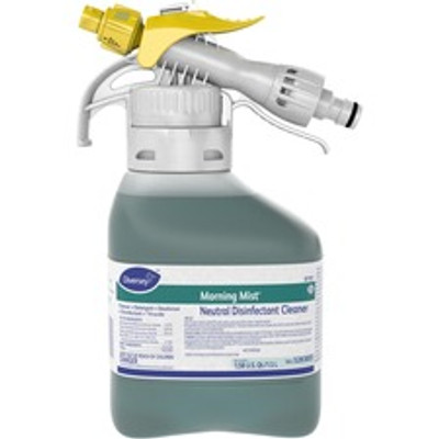 Diversey Quaternary Disinfectant Cleaner - Ready-To-Use - 50.7 fl oz (1.6 quart) - Fresh Scent - Deodorize - Blue/Green - 2 / Carton