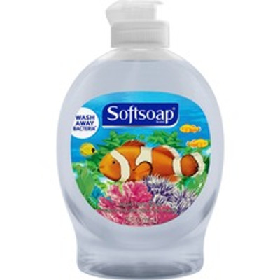 Softsoap Aquarium Hand Soap - Fresh Scent - 7.50 fl oz - Flip Top Bottle Dispenser - Dirt Remover, Bacteria Remover - Hand - Clear - Rich Lather, Paraben-free, Phthalate-free, pH Balanced, Recyclable - 1 Each