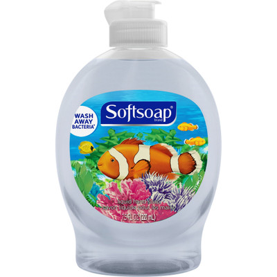 Softsoap Aquarium Hand Soap - Fresh Scent - 7.50 fl oz - Flip Top Bottle Dispenser - Dirt Remover, Bacteria Remover - Hand - Clear - Rich Lather, Paraben-free, Phthalate-free, pH Balanced, Recyclable - 1 Each