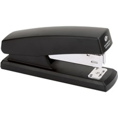 Business Source Half-strip Stapler - Staples Upto 20 Sheet - Holds Upto 105 Staple - Half Strip - Black - Plastic - 1 Each