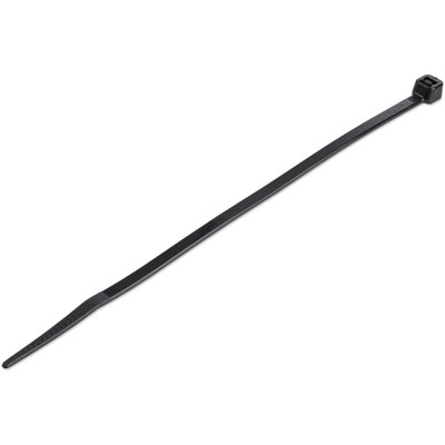 StarTech.com 100 Pack 6" Cable Ties - Black Medium Nylon/Plastic Zip Tie - Cable Tie - Black - 5.90" Length - Nylon 66 - 100 / Pack - TAA Compliant
