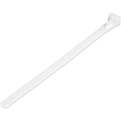 StarTech.com 100 Pack - 6 in. (150 mm) White Cable Ties (CBMZTRB6) - Cable Tie - White - 5.90" Length - Nylon 66 - 100 / Pack - TAA Compliant