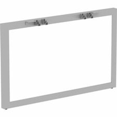 Lorell Relevance Series Wide Side Leg - 28.5" Height x 45.5" Width x 4" Depth - Finish: Silver, Powder Coated - 1 Each