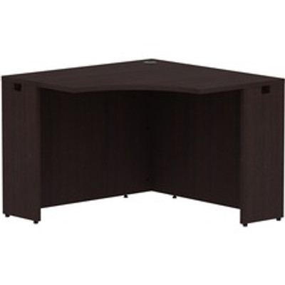 Lorell Essentials Series Corner Desk - 29.5" Height x 42" Width x 24" Depth Desk, x 1" Thickness Top - Finish: Espresso Laminate - 1 Each