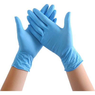 Special Buy Examination Gloves - 4 mil Thickness - Large Size - Blue - Textured Fingertip, Puncture Resistant, Non-sterile - 100 / Box