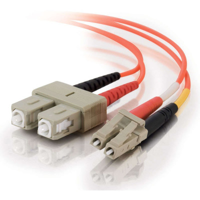 C2G Fiber Optic Duplex Patch Network Cable - 32.81 ft Fiber Optic Network Cable for Network Device, ATM - First End: 2 x LC Network - Male - Second End: 2 x SC Network - Male - Patch Cable - 62.5/125 &micro;m - Orange - 1 Each - TAA Compliant