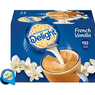 International Delight French Vanilla Liquid Creamer Singles - French Vanilla Flavor - 0.50 fl oz (15 mL) - 192 / Carton