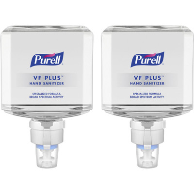 PURELL VF PLUS Hand Sanitizer Gel Refill - 1.27 quart - Kill Germs, Bacteria Remover - Restaurant, Cruise Ship, Hand - Quick Drying, Fragrance-free, Dye-free, Hygienic - 2 / Carton
