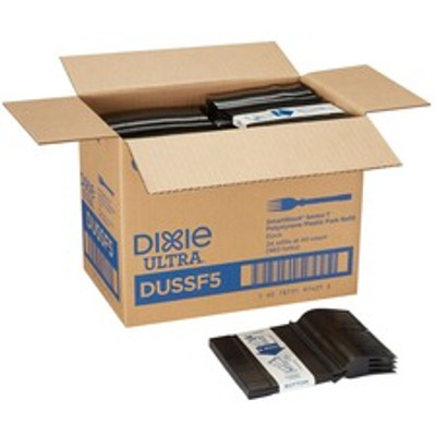 GP Pro Dixie Ultra Smartstock Series-T Fork Refill - Fork - 40 x Fork - Disposable - Black - 960 / Carton