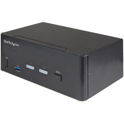 StarTech.com KVM Switch - 2 Computer(s) - 1 Local User(s) - 3840 x 2160 - 10 x USB - 6 x HDMI - Desktop - TAA Compliant