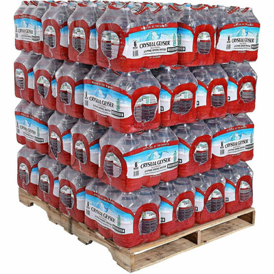 Crystal Geyser Natural Alpine Spring Water - Ready-to-Drink - 127.99 fl oz (3.79 L) - 288 / Pallet