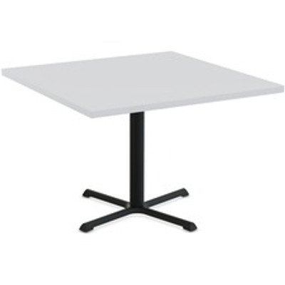 Special-T StarX-2 Dining Table - Gray Square Top - Black, Powder Coated Base - 42" Table Top Length x 42" Table Top Width - 29" Height - Assembly Required - Thermofused Laminate (TFL) Top Material - 1 Each