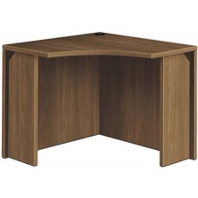 HON H105810 Corner Desk - 29.5" Height x 36" Width x 18" Depth - Finish: Pinnacle, Laminate