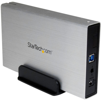 StarTech.com Drive Enclosure SATA/600 - USB 3.0 Type B Host Interface - UASP Support External - Silver - 1 x HDD Supported - 1 x Total Bay - 1 x 3.5" Bay - Plastic, Aluminum