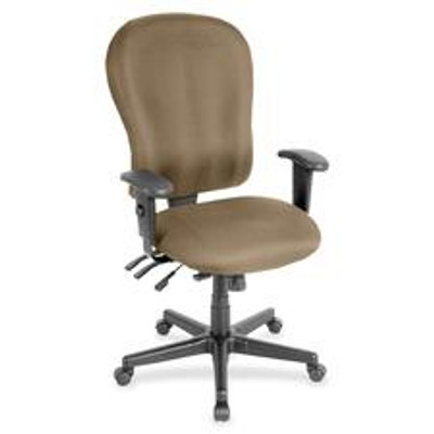 Eurotech 4x4 XL FM4080 High Back - Khaki Seat Color - Fabric Seat Material - Khaki Back Color - Fabric Back Material - 5-star Base - 1 Each