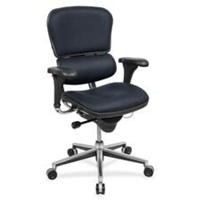 Eurotech Ergohuman Executive Chair - Navy Seat Color - Perfection Fabric Seat Material - Navy Back Color - Perfection Fabric Back Material - 5-star Base - Perfection Navy - 1 Each