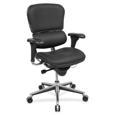Eurotech Ergohuman Executive Chair - Charcoal Seat Color - Snakeskin Fabric Seat Material - Charcoal Back Color - Snakeskin Fabric Back Material - 5-star Base - 1 Each