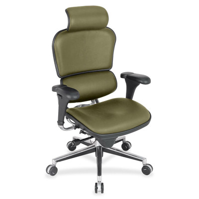 Eurotech ergohuman LE9ERG High Back Executive Chair - Vine Seat Color - Basis Fabric Seat Material - Vine Back Color - Basis Fabric Back Material - 5-star Base - 1 Each
