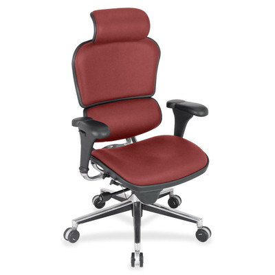 Eurotech ergohuman LE9ERG High Back Executive Chair - Tulip Seat Color - Shire Fabric Seat Material - Tulip Back Color - Shire Fabric Back Material - 5-star Base - 1 Each
